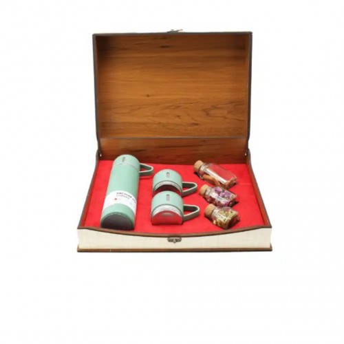 فلاسک و لیوان تبلیغاتی استیل یا شیشه‌ای