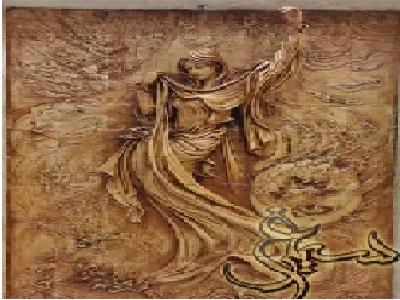 سفال نقش برجسته  طرح مینیاتور_ملایر لرستان - تصویر 1