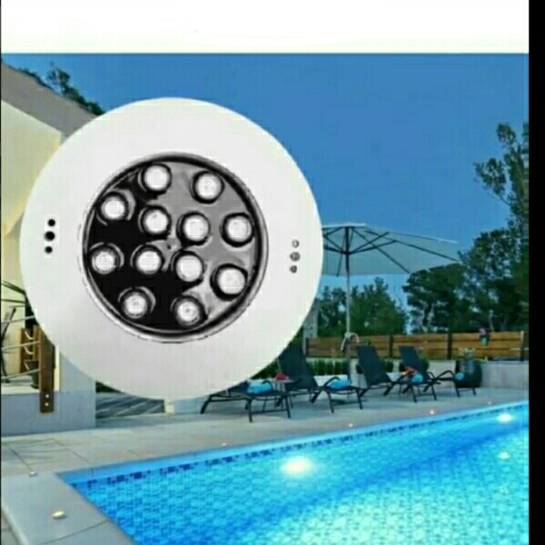 چراغ توکار استخری استیل 12 ولت Ledman مدل 36SERGB - تصویر 4