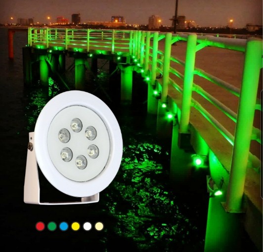 چراغ پایه دار ضد آب تک رنگ 6وات 12ولت Emaxمدل6REP - تصویر 6