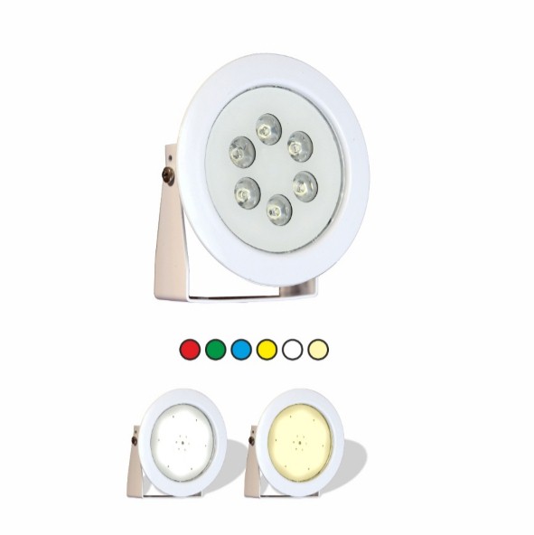 چراغ پایه دار ضد آب تک رنگ 6وات 12ولت Emaxمدل6REP - تصویر 1