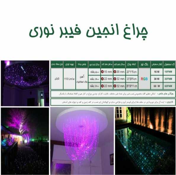 چراغ انجین فیبر نوری تك رنگ30وات220ولت Emaxمدل30FN - تصویر 3