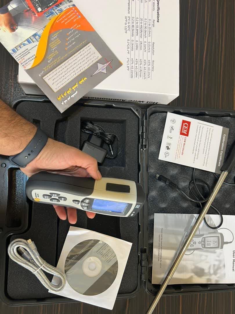 سرعت سنج باد  مدل DT-8880 برند سی ای ام - تصویر 1