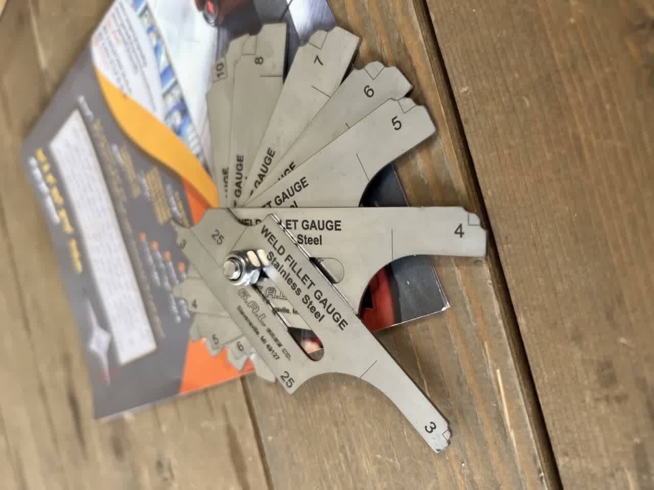 گیج جوشکاری فیلت fillet welding gauge - تصویر 3