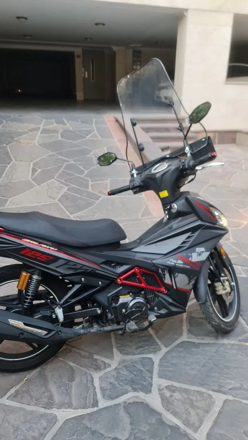 sym Galaxy  x125    قرمز مشکی - تصویر 2